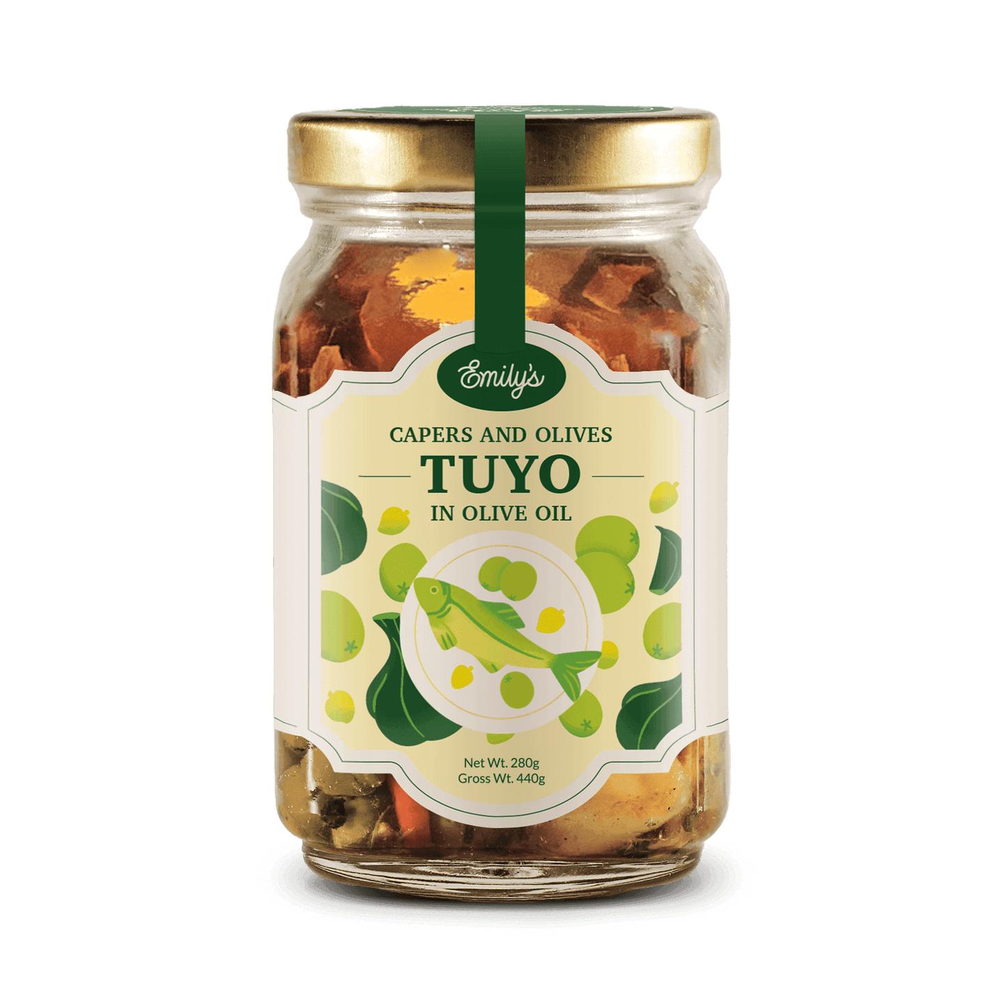 Capers and Olives Tuyo in Olive Oil